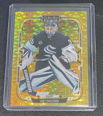 Upper Deck 2025-26 O-Pee-Chee Platinum Joey Daccord #68 Seismic Gold 21/50