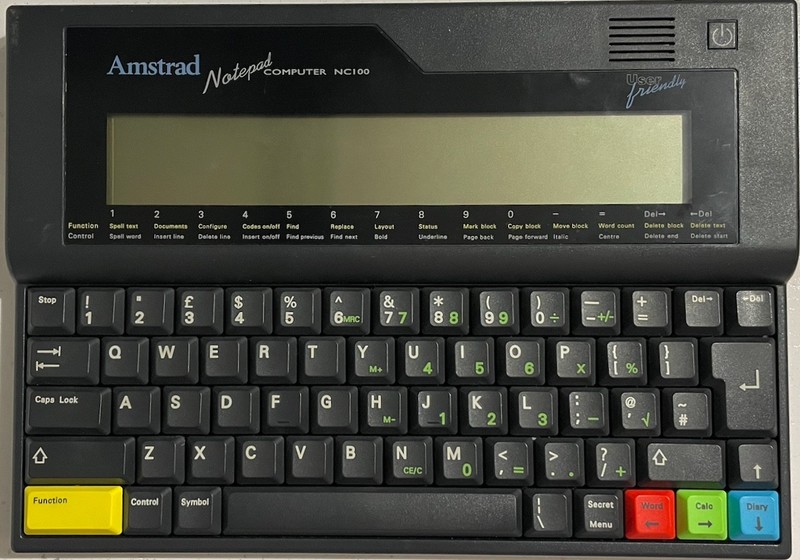 Amstrad NC100 Notepad Computer with original Slipcase (Amstrad, 1992)
