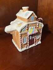 Teiera pan di zenzero vintage House Of Lloyd Natale in giro per il mondo nuova con scatola