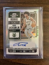 2023 Contenders Optic Rookie Ticket Variation Andre Jackson Jr Silver Prizm