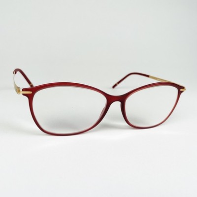 SILHOUETTE Brille RED CATS EYE Brillengestell MOD: SPX 1592 75