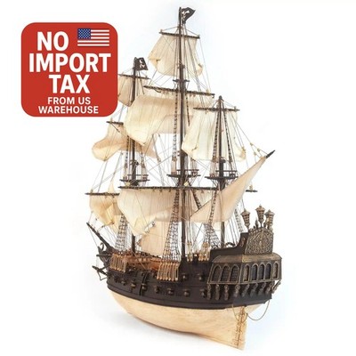 OcCre 12012 Galleon Black Swan Pirate Ship 1:75 Wooden Ship Kit