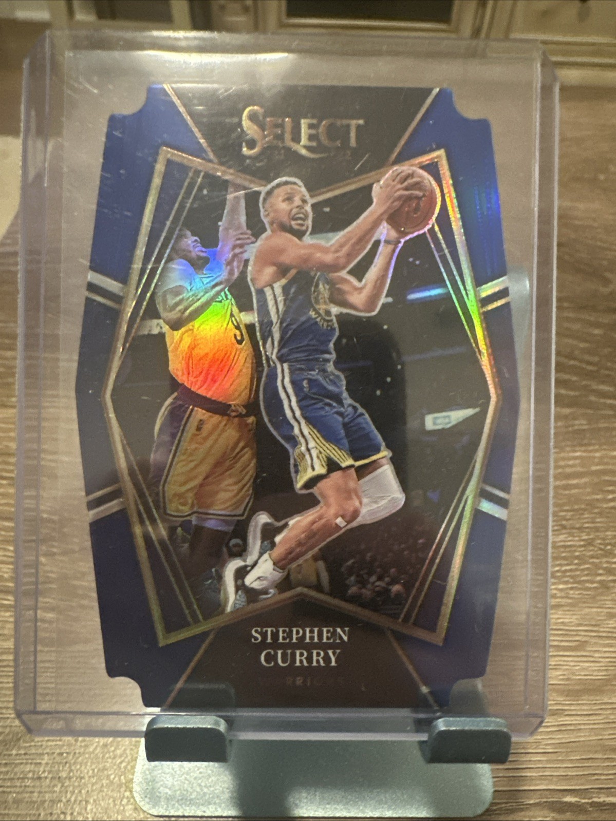 2021 Panini Select Premier Level Blue Prizm Die-Cut /249 Stephen Curry #121