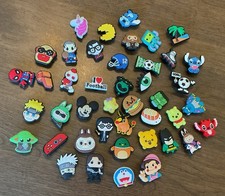 43 Piece Assorted Shoe Charms Jibbitz Crocs Style Kids Lot No Duplicates