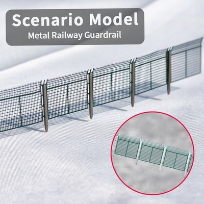N Scale Diorama Metal Guardrail Fence Model Railway Layout Scene Model Accessory