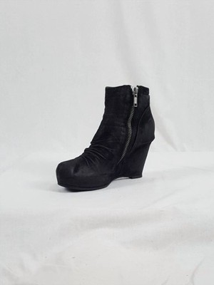 Rick Owens Women's Suede Wedge Boot Size 38.5 | eBay
