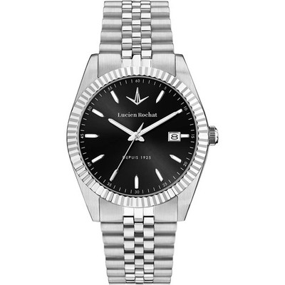 Lucien Rochat Bienne Uhr R0453124008 Watch Herrenuhr Stahl Jubilee Schwarz 41mm