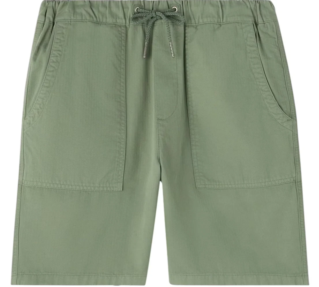 OVO Sea Spray Green Herringbone Fatigue Shorts - 2XL - New