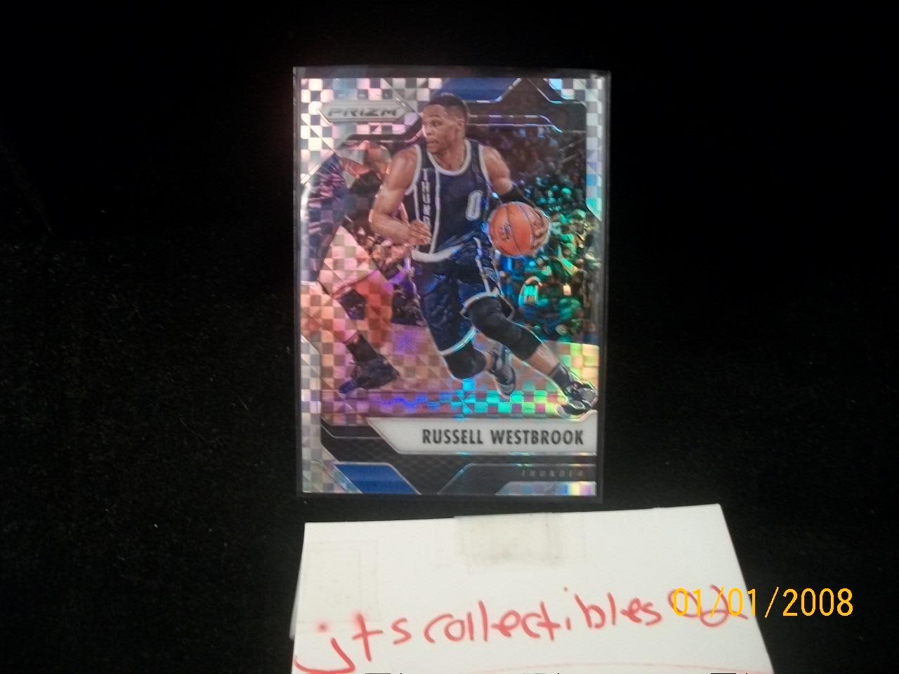 2016 17 Prizm NBA #251 Russell WESTBROOK Starburst Refractor SP Xfractor