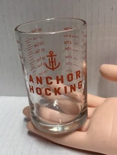 Anchor Hocking Small Graduated Glass Measuring Cup 30 tsp 10 Tbs 150 ml 5 oz