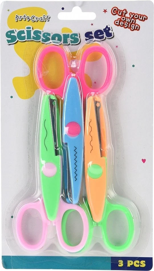 Bastelscheren Kinderscheren Zickzack Set 6 Tlg 11 cm Motiv Hobby Basteln Papier - Bild 3 von 4