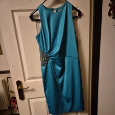 ELIZA J  Jewel Embellished Green Missy Cocktail Dress Size 8