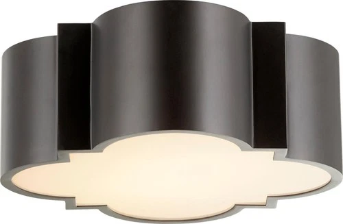 Ceiling Mount Fixture CYAN DESIGN WYATT 2-Light Noir Black Iron Medium E26 60W - Picture 1 of 3