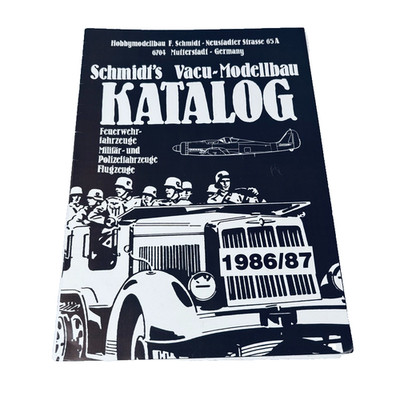 Katalog Schmidt's Vacu Modellbau Katalog 1986 / 87 Germany Selten Vintage