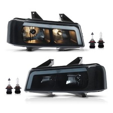 LED Headlights for Chevy Express GMC Savana 2003 2023 Smoke Lens Black Housing