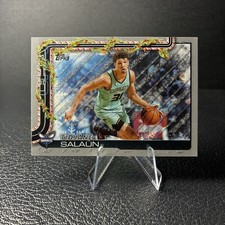 2025-26 Topps Holiday - Tidjane Salaun #H57 Holiday Silver Glitter Hornets