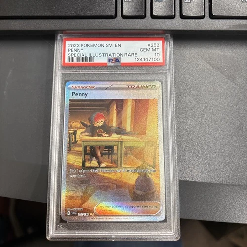 PSA 10- Penny 252/198 Scarlet  And Violet Base Set SIR