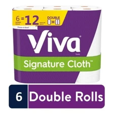 Viva Signature Cloth Paper Towels (Pack of 6 Double Rolls)