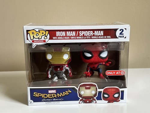 funko pop iron man spiderman