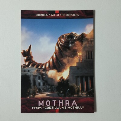 Godzilla Carddass 1996 - #51 Mothra From Godzilla vs Mothra Bandai Japanese Card