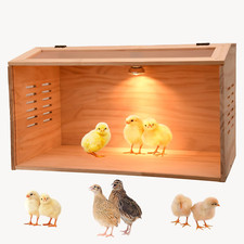 Brooder Box for Chicks, Chicken Brooder with Heater for Baby Poultry