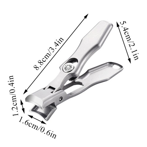Ultra Sharp Nail Clippers Steel Wide Jaw Opening Anti Splash Portable Trimmer - Picture 3 of 23