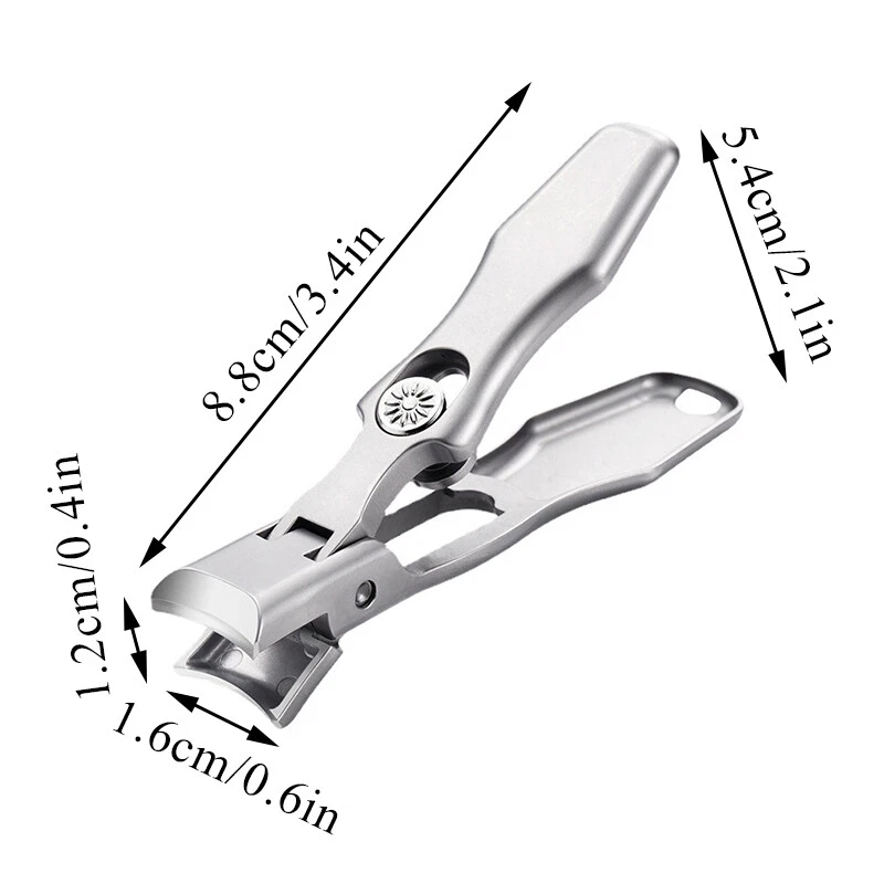 Ultra Sharp Nail Clippers Steel Wide Jaw Opening Anti Splash Portable Trimmer ⇘ - Image 3 of 4