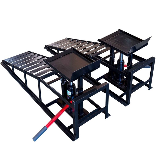 Hydraulic Vehicle Ramps 10,000lb.Capacity Portable Car Repair **A Pair