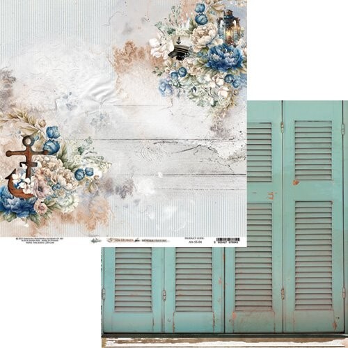 Scrapbooking doppelseitiges Papier 12 x 12, Kunstalchemie, Meeresgeschichten - Bild 5 von 9
