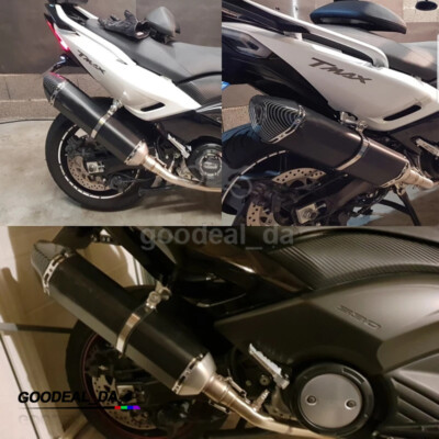 Slip On For Yamaha TMAX500 TMAX530 Exhaust 570mm Muffler Tips