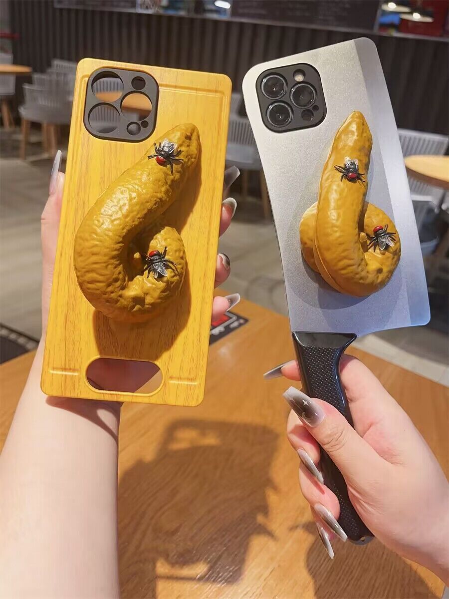 3D Knife Phone Case for iPhone 11 12 13 14 Pro Max Funny Ugly Phone