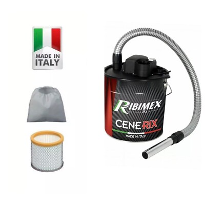Bidone Aspiracenere elettrico Ribitech Cenerix 1200W aspira cenere stufe  pellet | eBay
