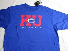 Adidas Men's Large Kansas Jayhawks Short Sleeve Tee T-Shirt TShirt NEW