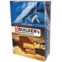 Builder's 20 Protein Bar, Cookies N' Cream, 12 Bars - Clif Bar Builder's 20 Protein Bar, Cookies N' Cream, 12 Bars - Clif Bar
