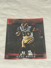 2000 Bowman Breakthrough Discoveries Rams Football Card #BD4 Isaac Bruce