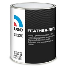 USC Feather Rite Lightweight 21330 Tack Free Auto Body Filler Hardener .8 Gallon