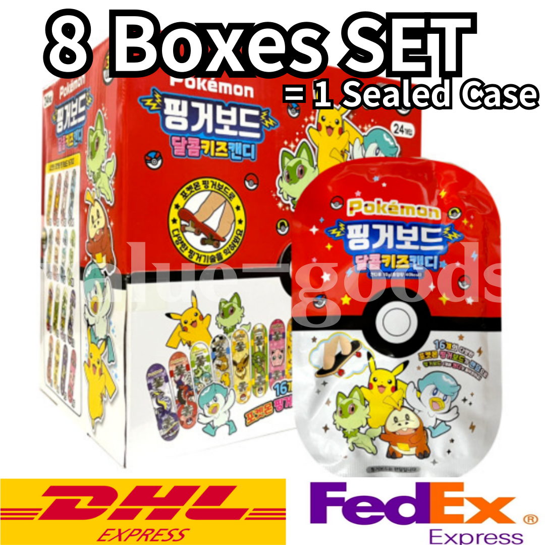8 Sealed Box] Pokemon Fingerboard Sweet Kids Candy - Include