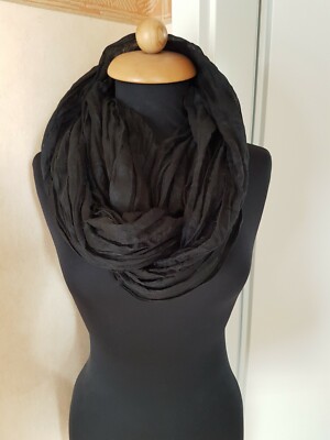 Loop Schal schwarz 100% Viskose