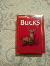 Vintage NEW/SEALED Philip Morris Tobacco BUCKS Playing Cards Deck/Box UNUSED