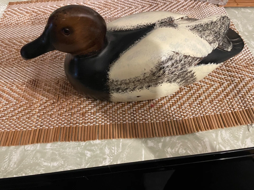 décoration canard en bois. Très réaliste idéal passionné d’animaux ou chasseur - Photo 2/3