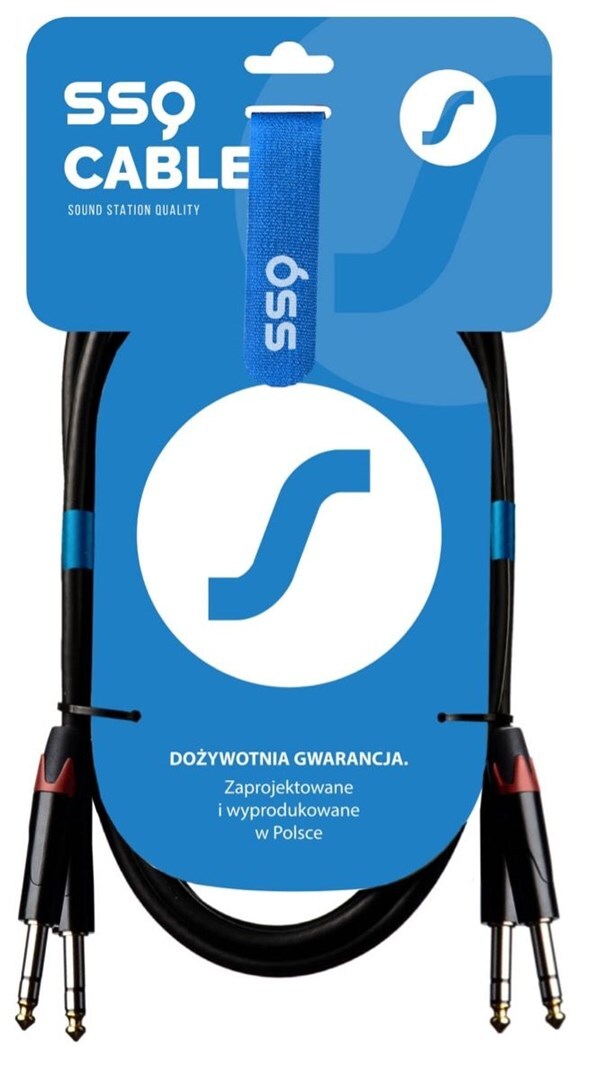 5907688758863 SSQ JSJS5 SS-1459 Кабель 2x Jack Stereo - 2x Jack Stereo длиной 5 м