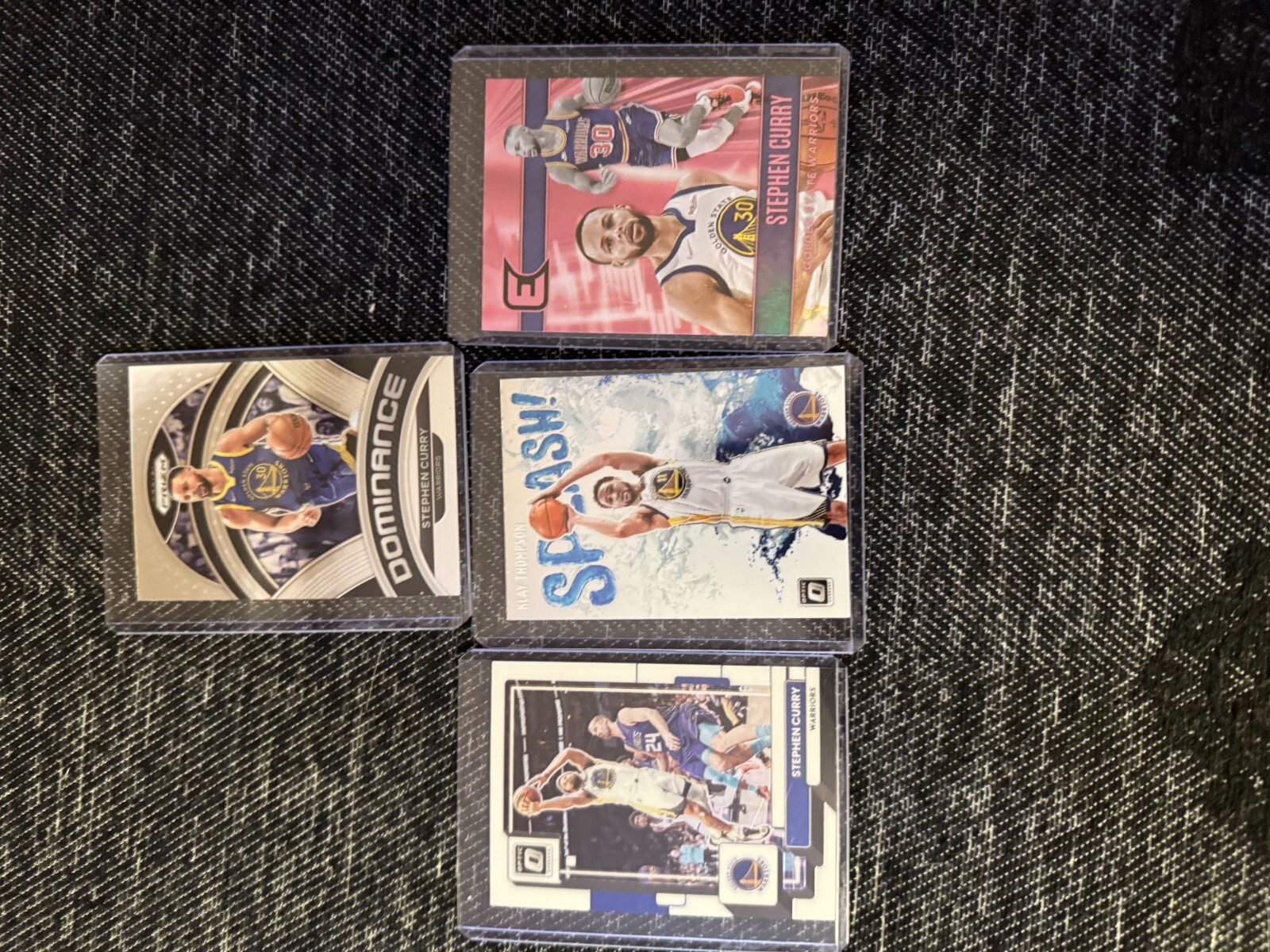 Stephen Curry and Klay Thompson Cards-- 4 Card set=must have great price