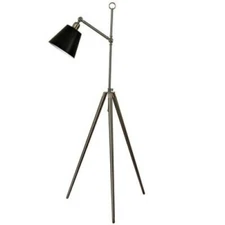 67" Contemporary Brushed Steel FLOOR LAMP Adjustable Height L710188 New Imperfec