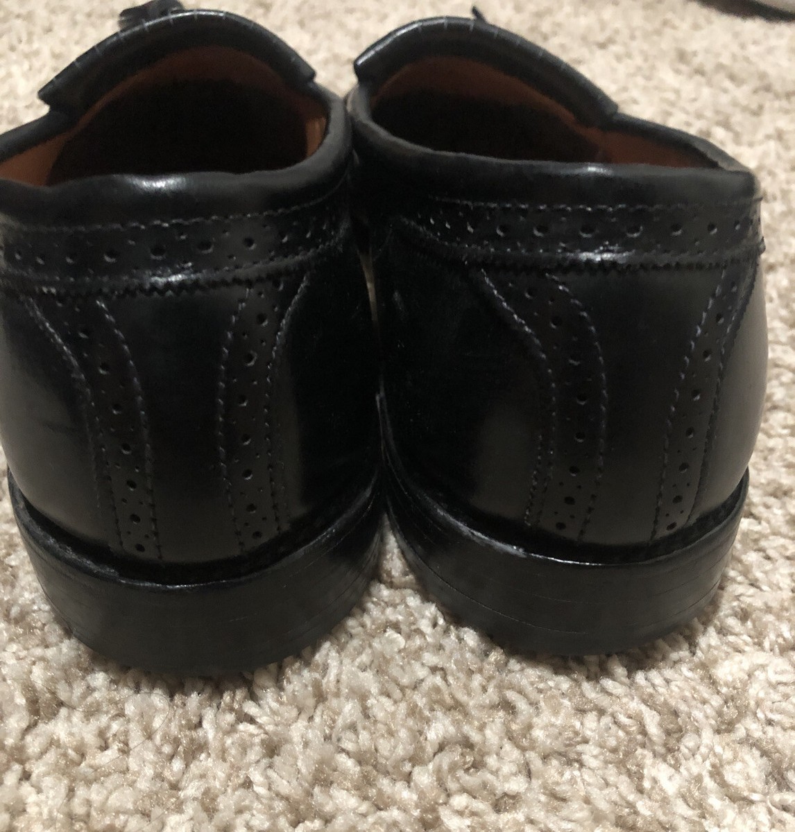 Allen Edmonds Bridgeton Mens Black Tassel Loafers Slip Ons  display picture 1