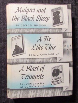 1975 Detective Book Club HC Simeon / Constantine / Creasey & Ashe VG/FN 5.0