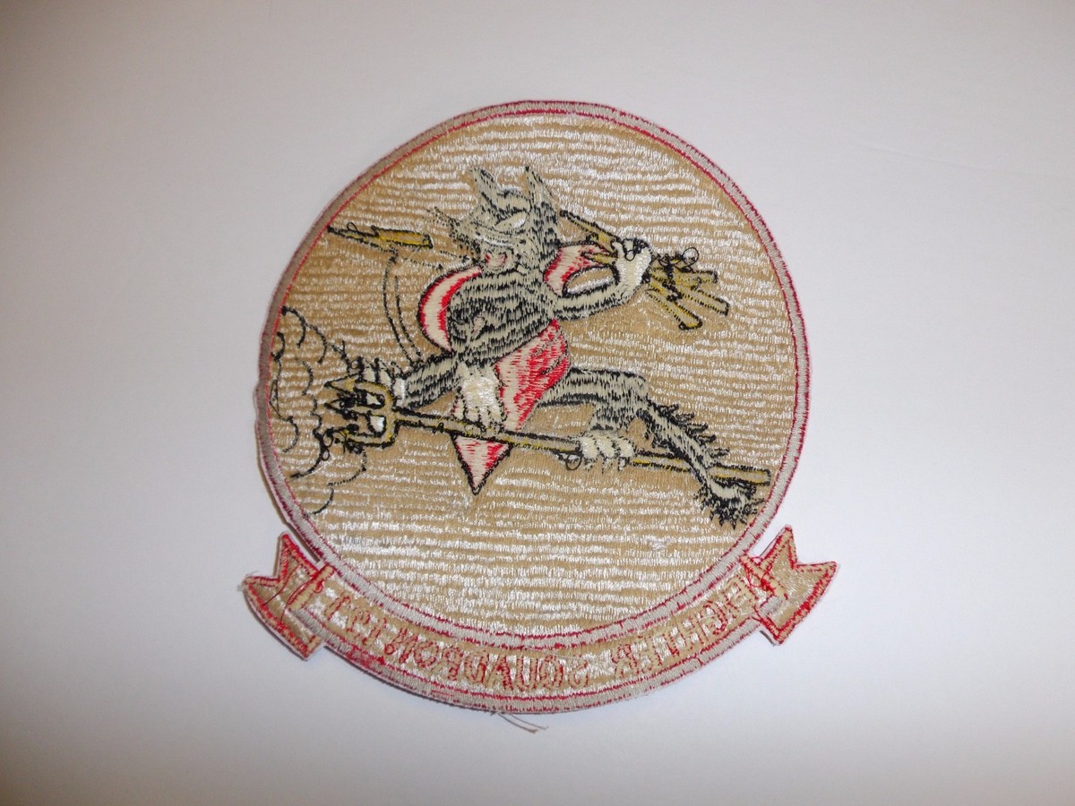 b8947 Vietnam US Navy VF 191 Satan's Kittens Fighter Ron round