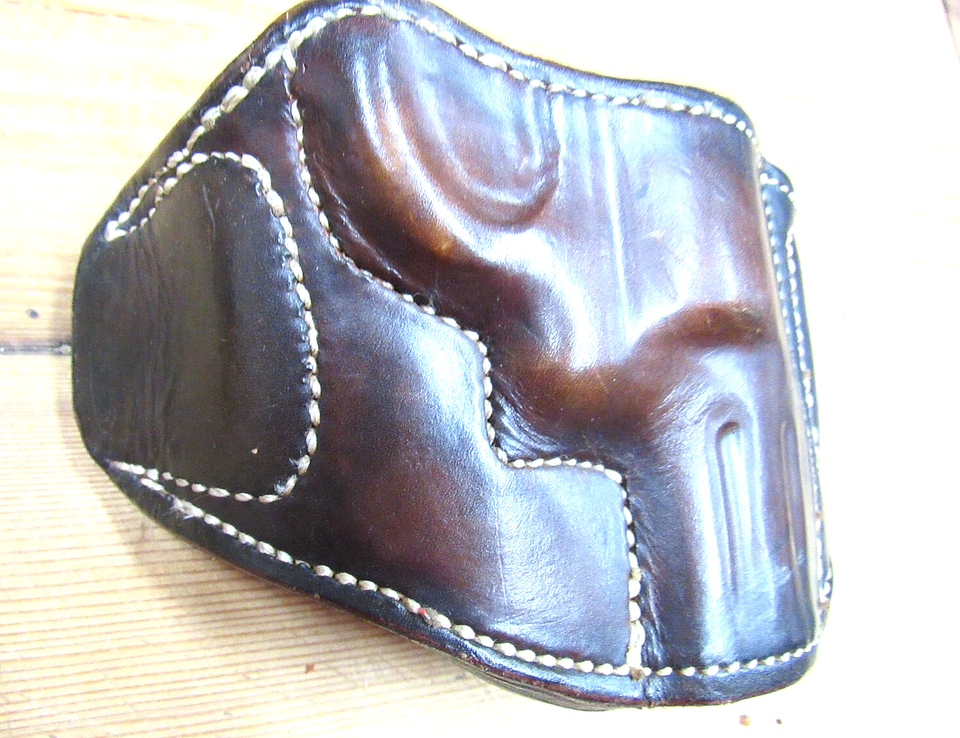 Lobo Gun Leather Deluxe Pancake Holster Smith and Wesson, S&W, K frame ...