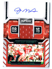 3/5 Joe Montana Autographed Signed Auto Jersey Relic Card 2021 Panini Playbook