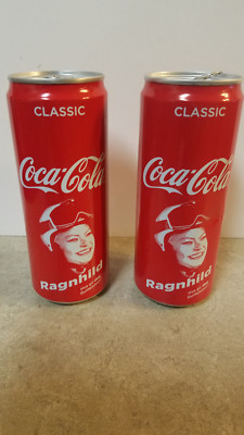 2 2018 OLYMPIC Aluminum CAN Coca Cola Norway Norge Ragnhild Mowinckel Ski Racer