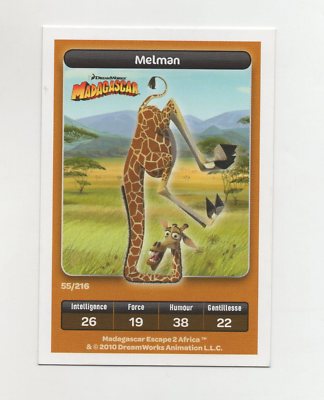 Dreamworks Carrefour Karte Nr. 55/216 - MELMAN - Madagaskar (5335)